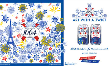 1664 Blanc Piques the Imagination through ‘Art with a Twist’ Featuring Exquisite Artist Edition Cans