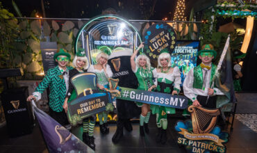 The dance troupe at the Guinness St. Patrick's 2023 celebration