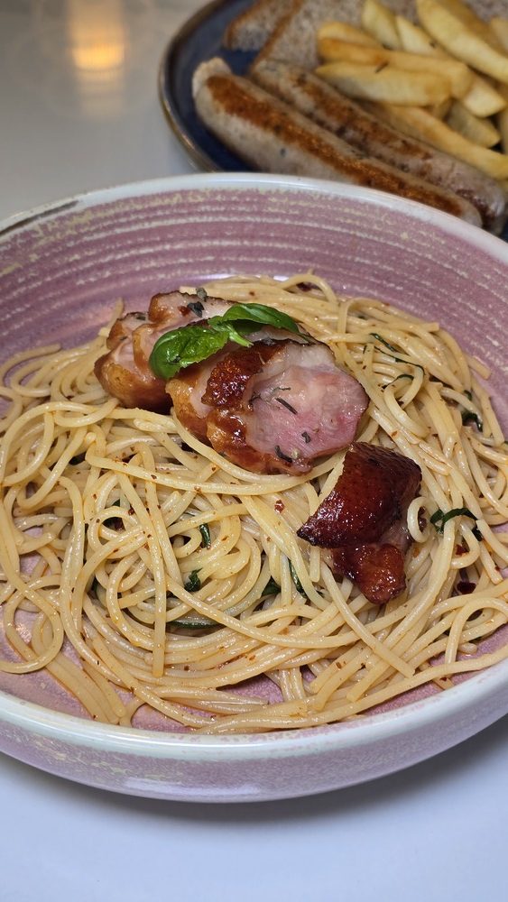 Aglio Olio Duck Breast