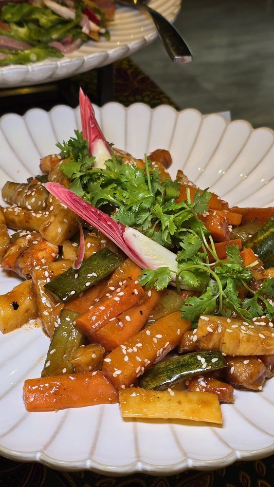 Pineapple Acar and Seafood Kerabu